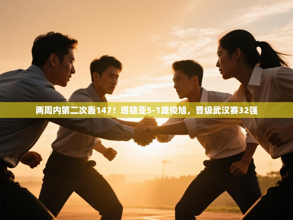 鲸鱼体育app-两周内第二次轰147!塔猜亚5-1庞俊旭,晋级武汉赛32强 第4张